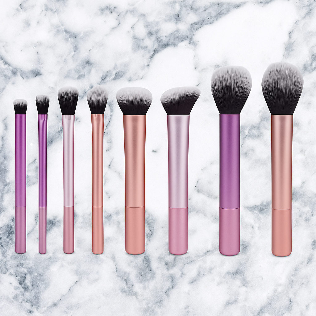 💄 Kit de 8 Pinceaux de Maquillage – Poils Synthétiques Ultra-Doux