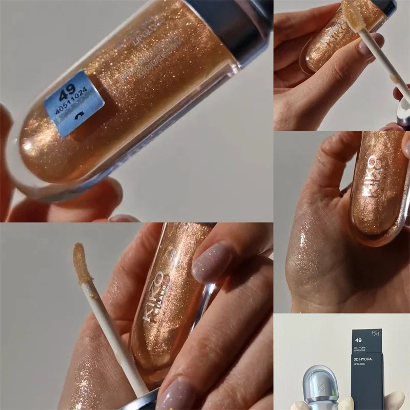 Gloss Liquide Nacré 21 Couleurs – Effet Miroir, Hydratant & Repulpant ✨