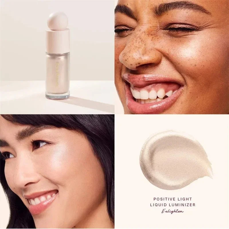 Enlumineur Liquide 2025 – Fini Brillant & Éclat Sublime | Bronzer & Highlighter Crème Contouring Facile à Appliquer