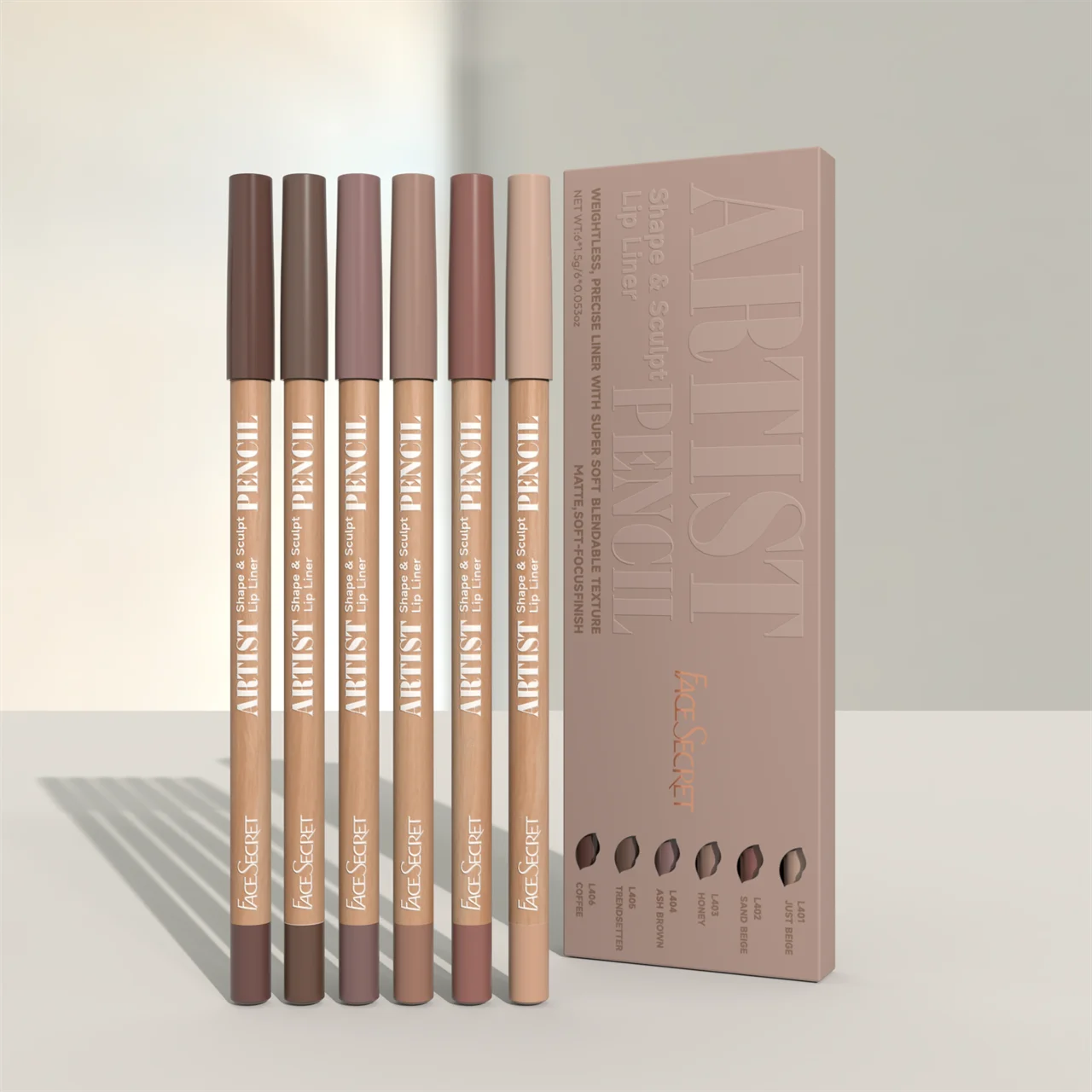 Set Crayons à Lèvres Face Secret – Texture Ultra Douce & Fini Mat Parfait ✨