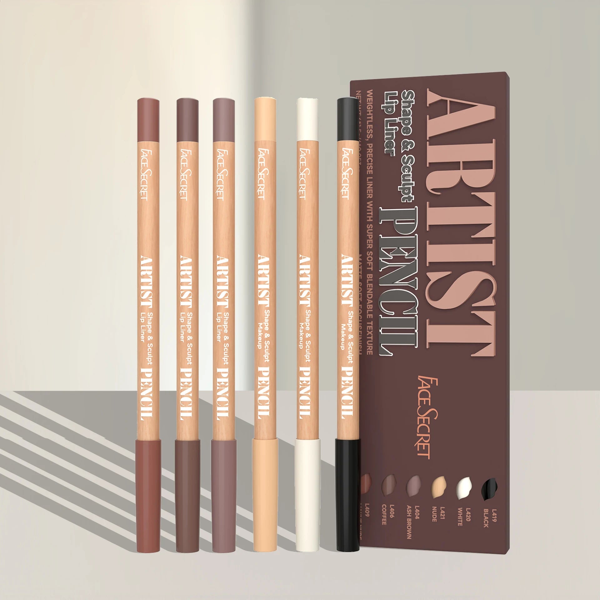 Set Crayons à Lèvres Face Secret – Texture Ultra Douce & Fini Mat Parfait ✨
