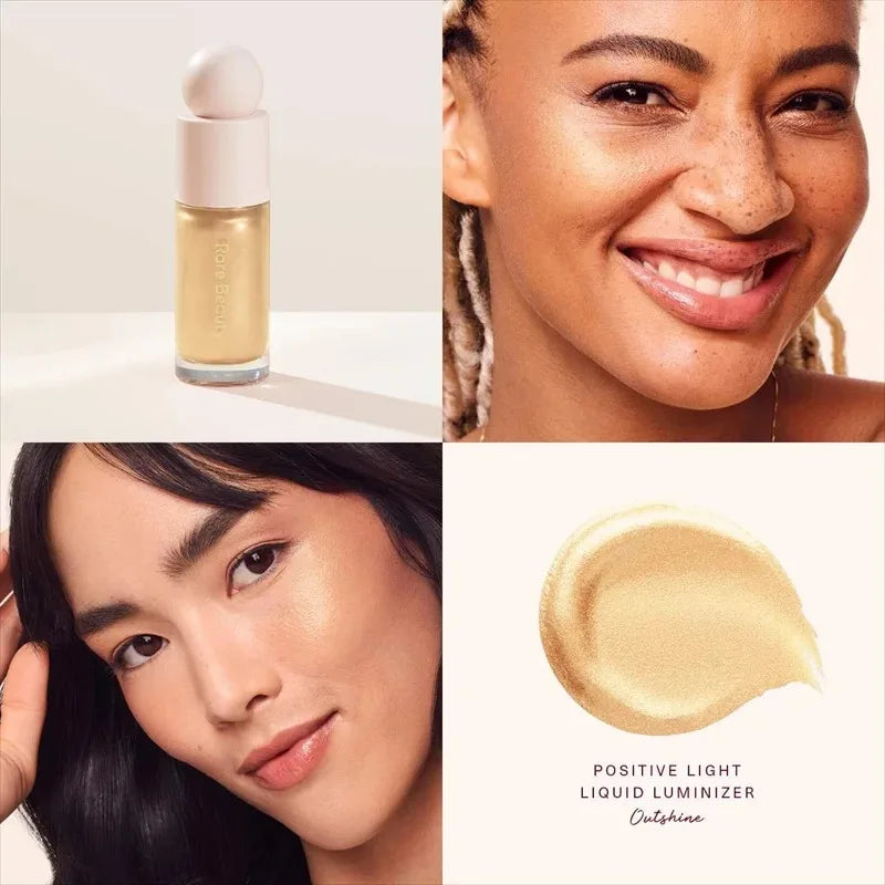 Enlumineur Liquide 2025 – Fini Brillant & Éclat Sublime | Bronzer & Highlighter Crème Contouring Facile à Appliquer