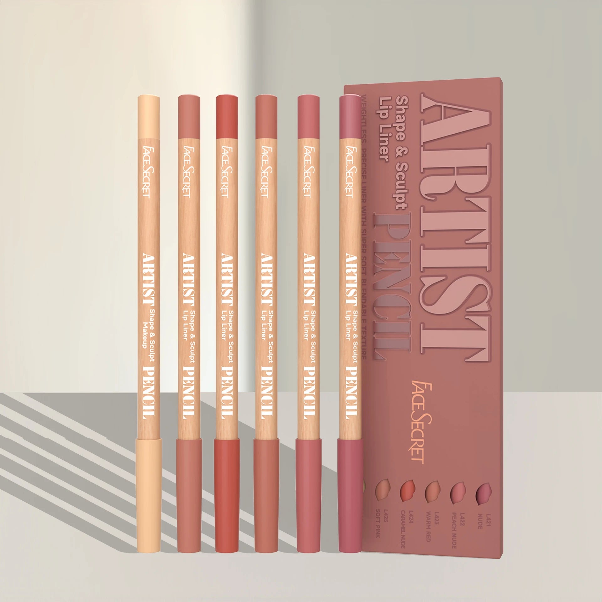Set Crayons à Lèvres Face Secret – Texture Ultra Douce & Fini Mat Parfait ✨