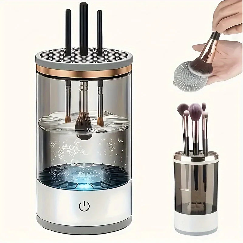 Nettoyeur de Pinceaux de Maquillage USB – Rapide, Sans Odeur et Sans Pile